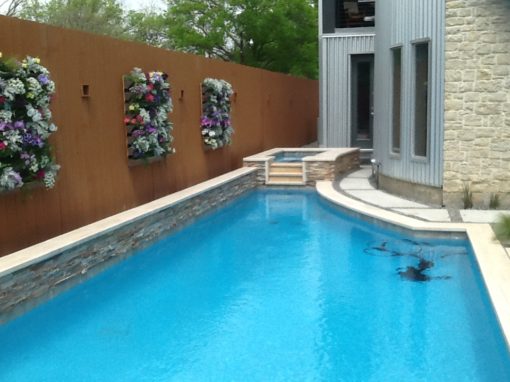 After photo of a clean rectangular pool
