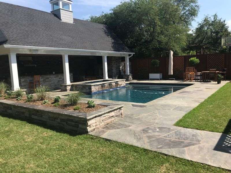stone decking