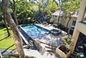 modern infinity pool