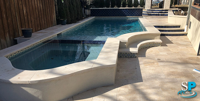 a grecian style pool