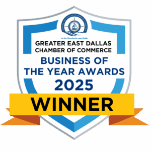25 Business of the Year Award (Logo) Winner Greater East Dallas Chamber of Commerce